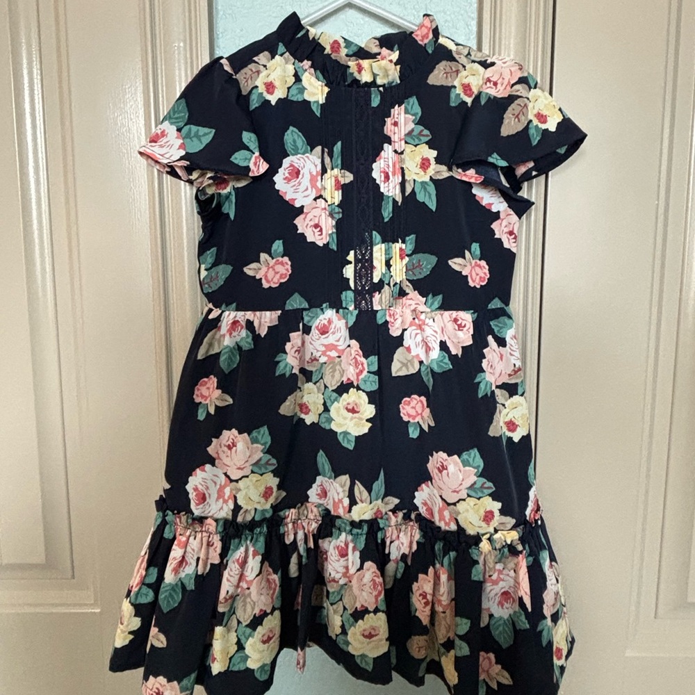 Janie and Jack Navy Floral Kids Dress